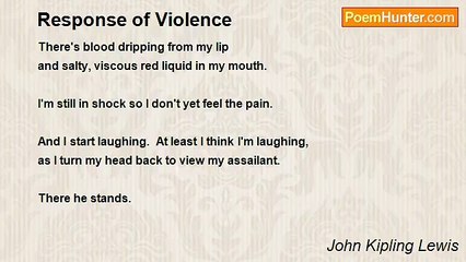 John Kipling Lewis - Response of Violence