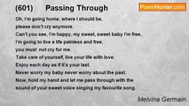 Melvina Germain - (601)      Passing Through