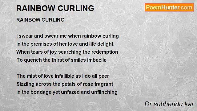 Dr subhendu kar - RAINBOW CURLING
