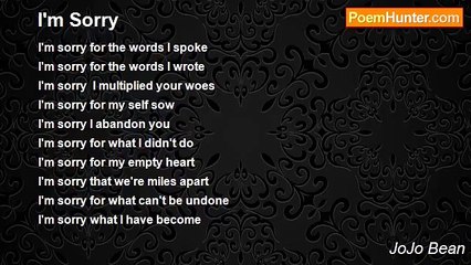 JoJo Bean - I'm Sorry