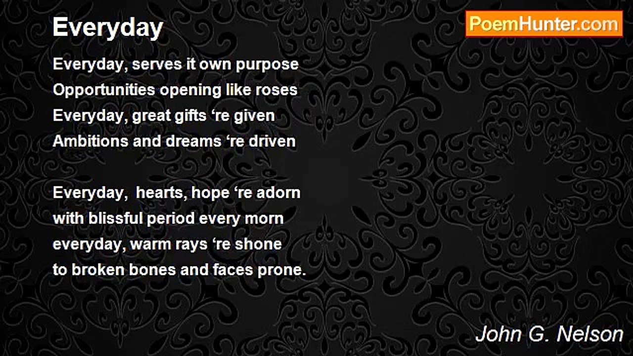 John G. Nelson - Everyday