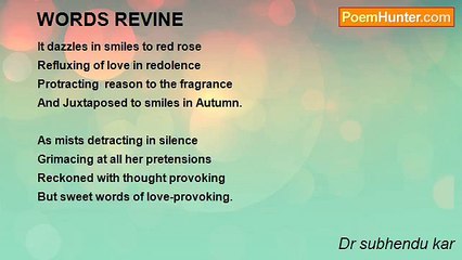 Dr subhendu kar - WORDS REVINE