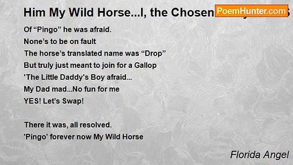 Florida Angel - Him My Wild Horse...I, the Chosen to Fly on HIS RIDE!