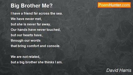 David Harris - Big Brother Me?