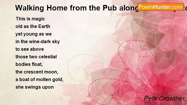 Pete Crowther - Walking Home from the Pub along a Country Road by a Wide River Estuary at Night