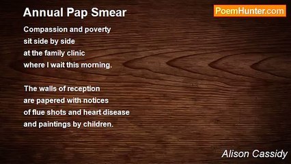 Alison Cassidy - Annual Pap Smear