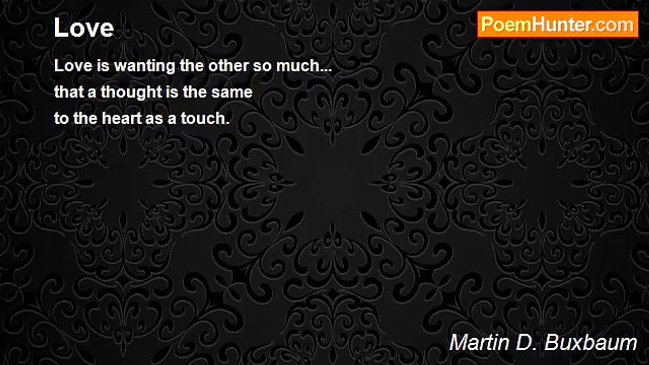 Martin D. Buxbaum - Love