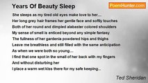 Ted Sheridan - Years Of Beauty Sleep