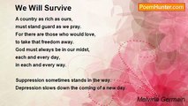 Melvina Germain - We Will Survive