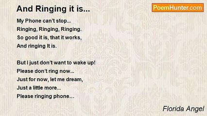 Florida Angel - And Ringing it is...