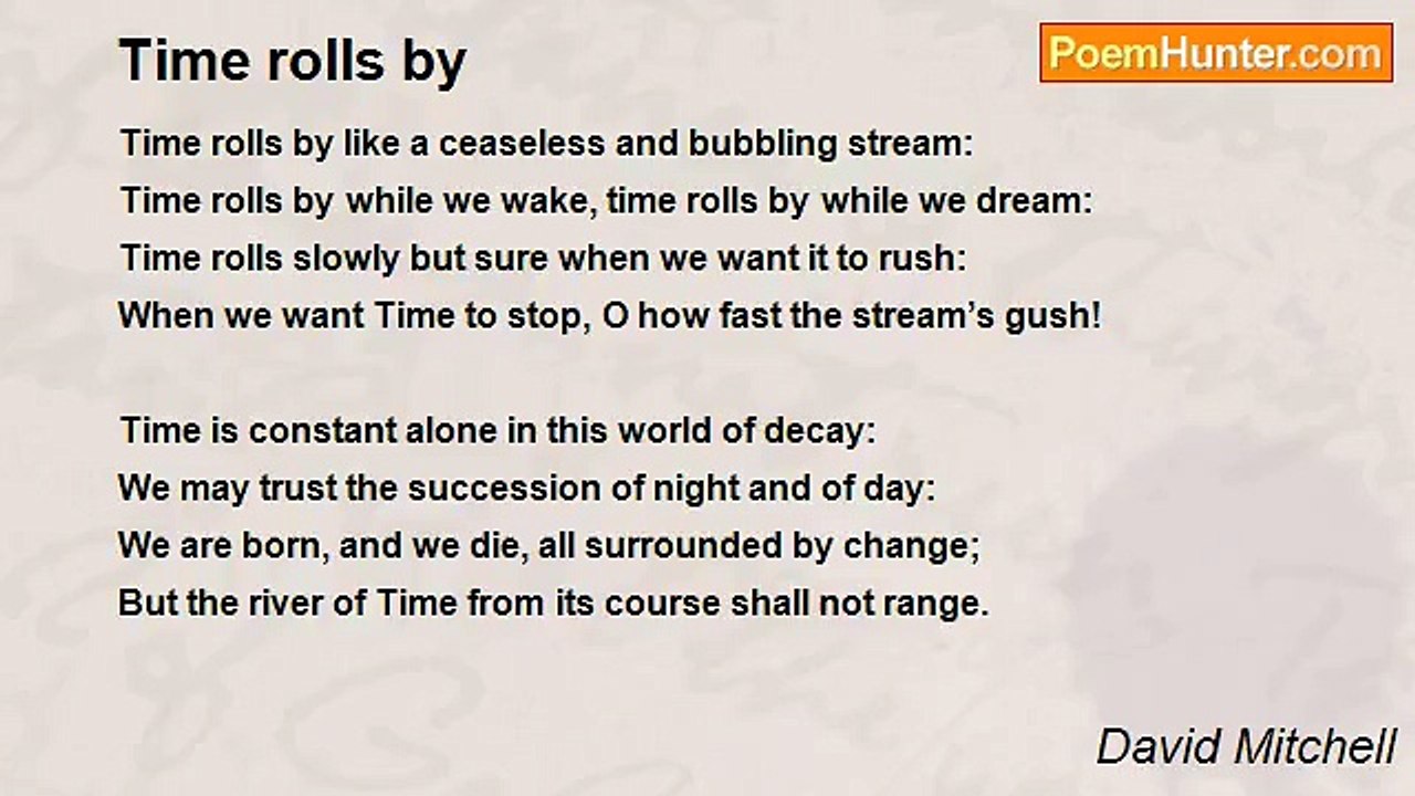 David Mitchell - Time rolls by