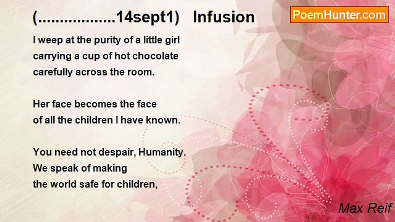 Max Reif - (..................14sept1)   Infusion