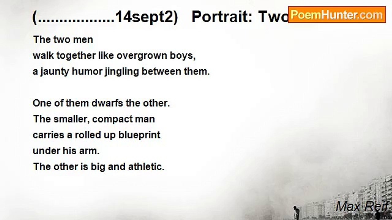 Max Reif - (..................14sept2)   Portrait: Two Men