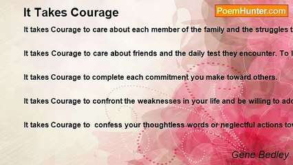 Gene Bedley - It Takes Courage