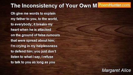 Margaret Alice - The Inconsistency of Your Own Mind