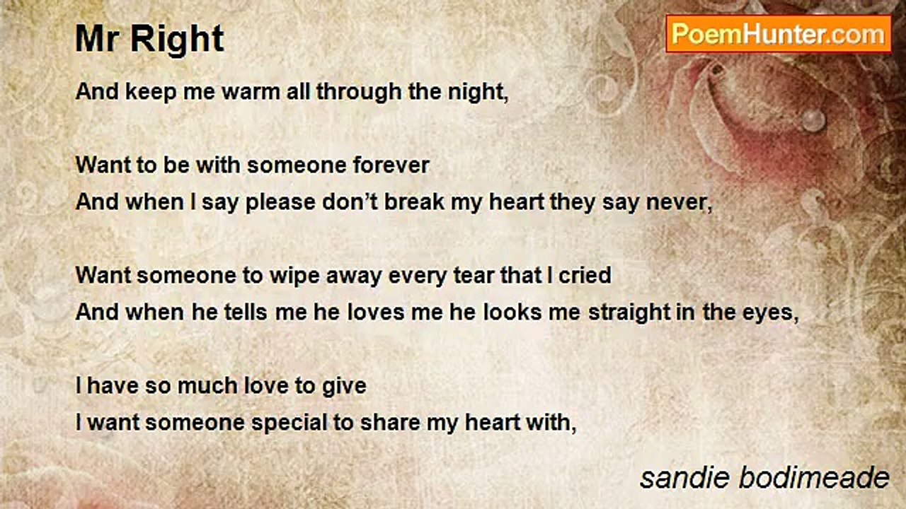 sandie bodimeade - Mr Right