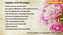 she is made of cigarettes and magic - Apples and Oranges