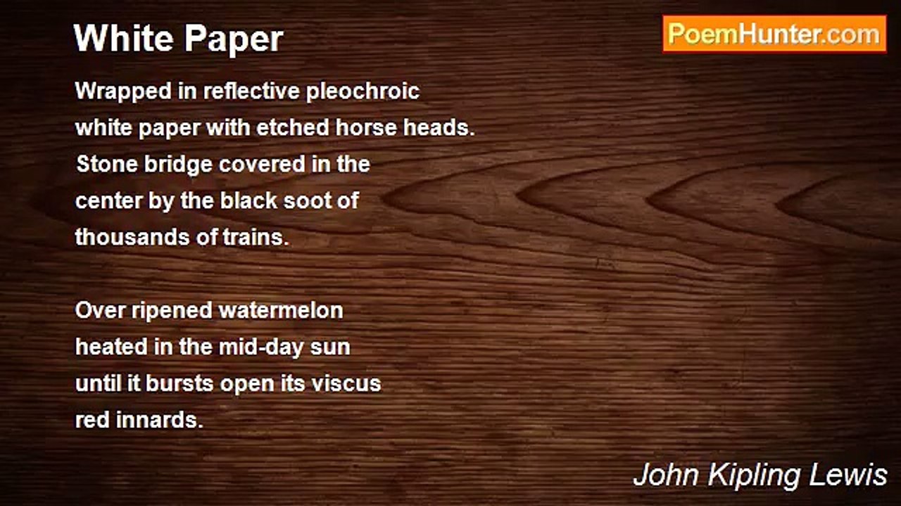 John Kipling Lewis - White Paper