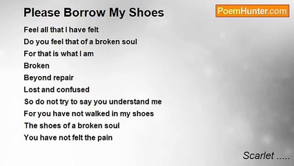 Scarlet ..... - Please Borrow My Shoes