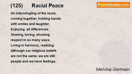 Melvina Germain - (125)      Racial Peace