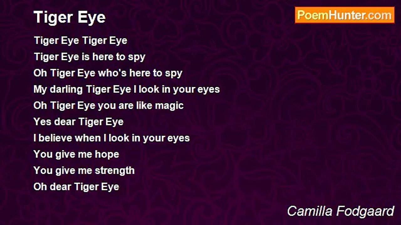 Camilla Fodgaard - Tiger Eye