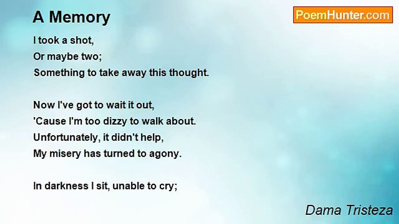 Dama Tristeza - A Memory