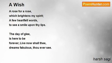 harsh sagi - A Wish