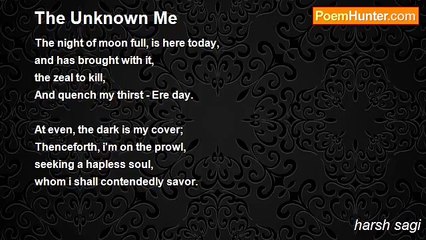 harsh sagi - The Unknown Me