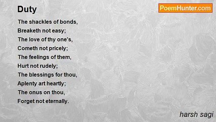 harsh sagi - Duty