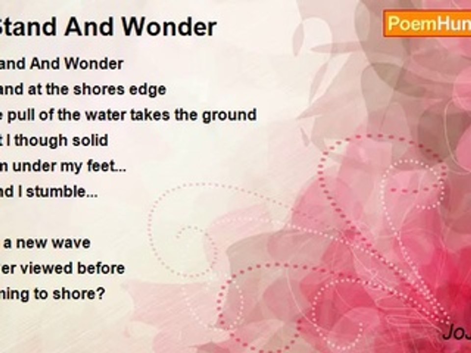 JoJo Bean - I Stand And Wonder