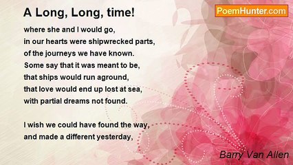 Barry Van Allen - A Long, Long, time!