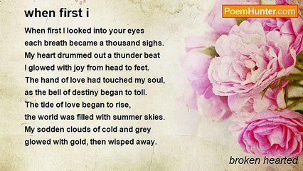broken hearted - when first i