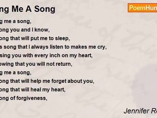 Jennifer Rondeau - Sing Me A Song