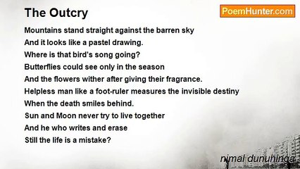 nimal dunuhinga - The Outcry