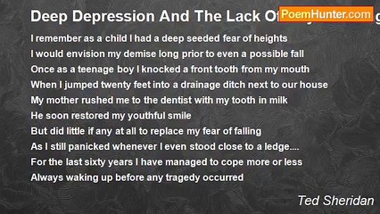 Ted Sheridan - Deep Depression And The Lack Of Any Yearning