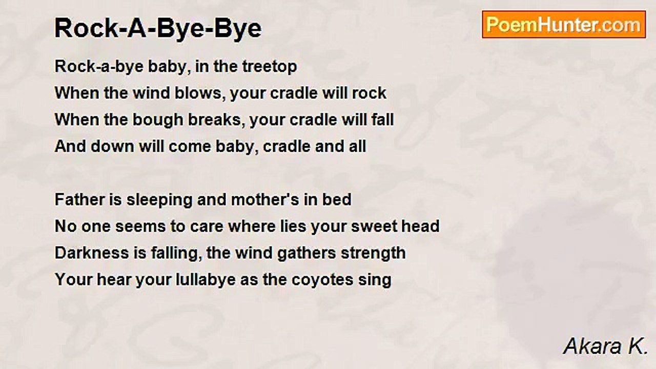 Akara K. - Rock-A-Bye-Bye
