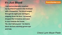 Cheryl Lynn Moyer Peele - It's Just Blood