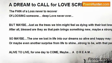 Florida Angel - A DREAM to CALL for LOVE SCREAM