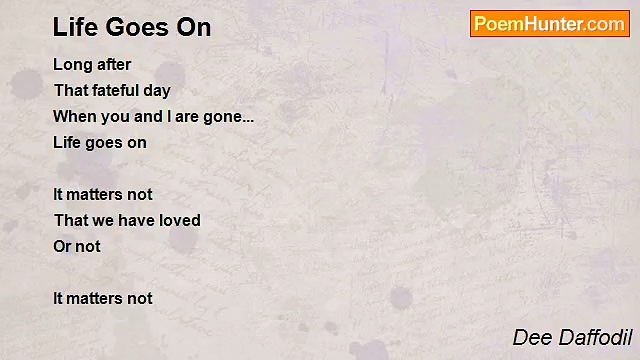 Dee Daffodil - Life Goes On