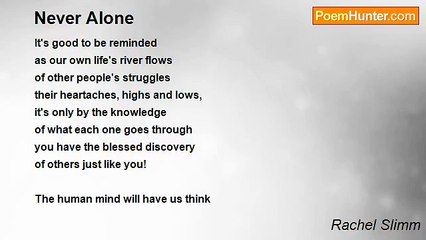 Rachel Slimm - Never Alone