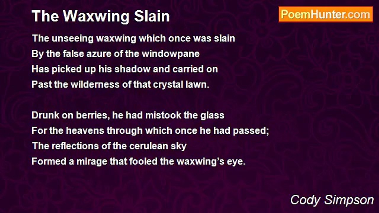 Cody Simpson - The Waxwing Slain