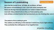 priyanka choudhury - Season of Lovemaking