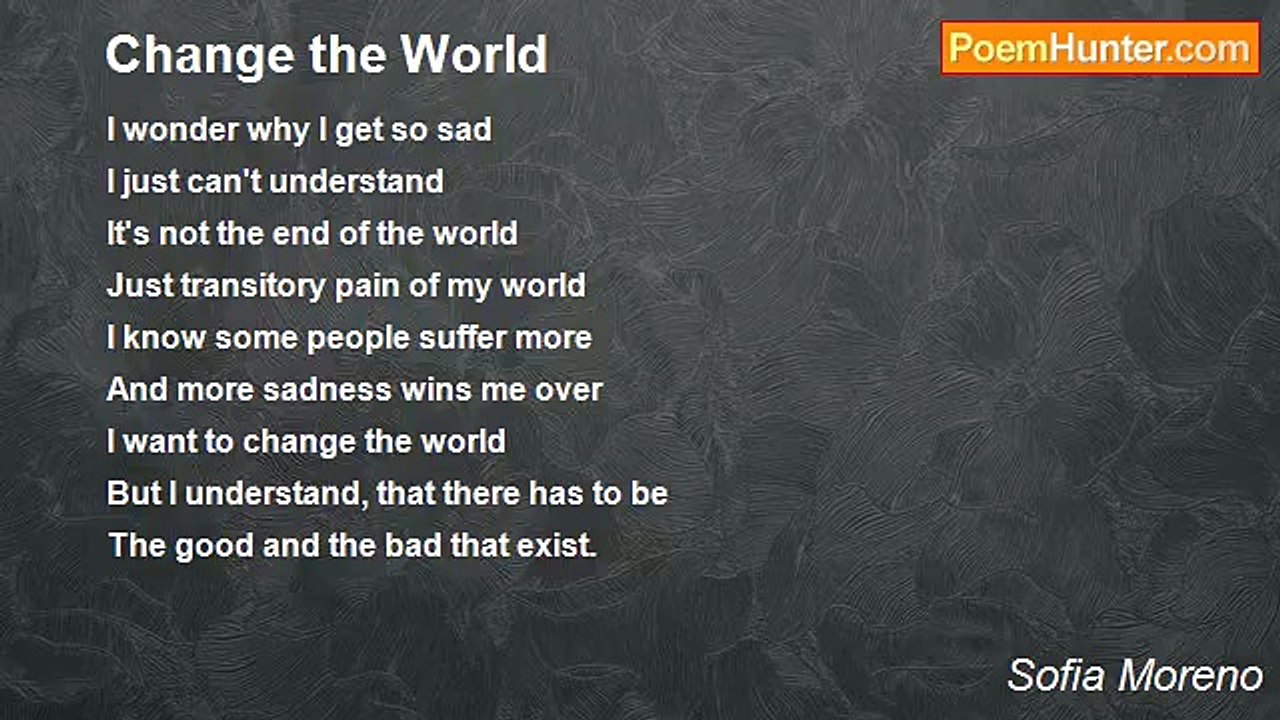Sofia Moreno - Change the World