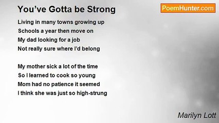 Marilyn Lott - You’ve Gotta be Strong