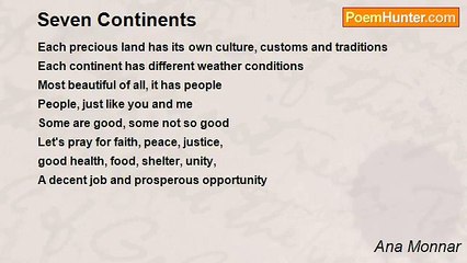 Ana Monnar - Seven Continents