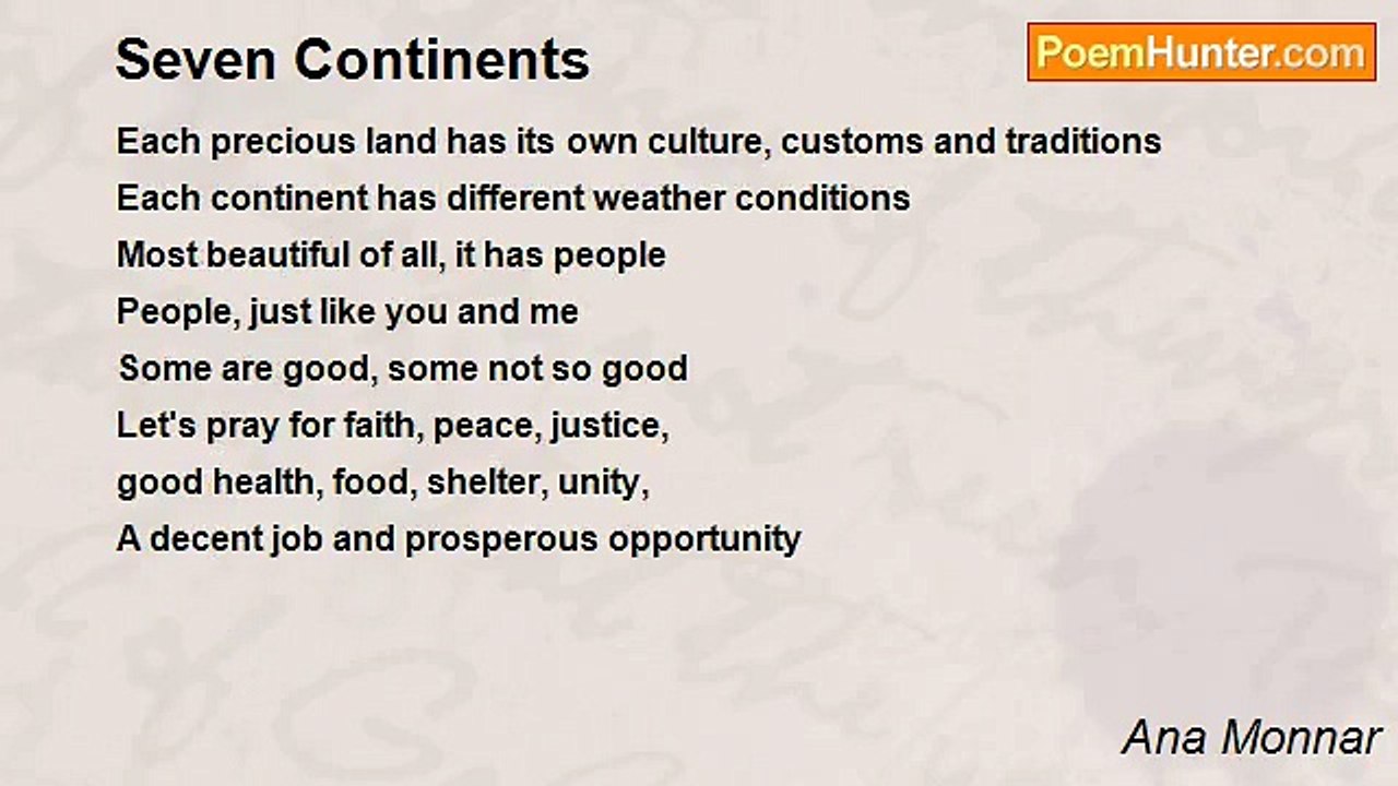 Ana Monnar - Seven Continents