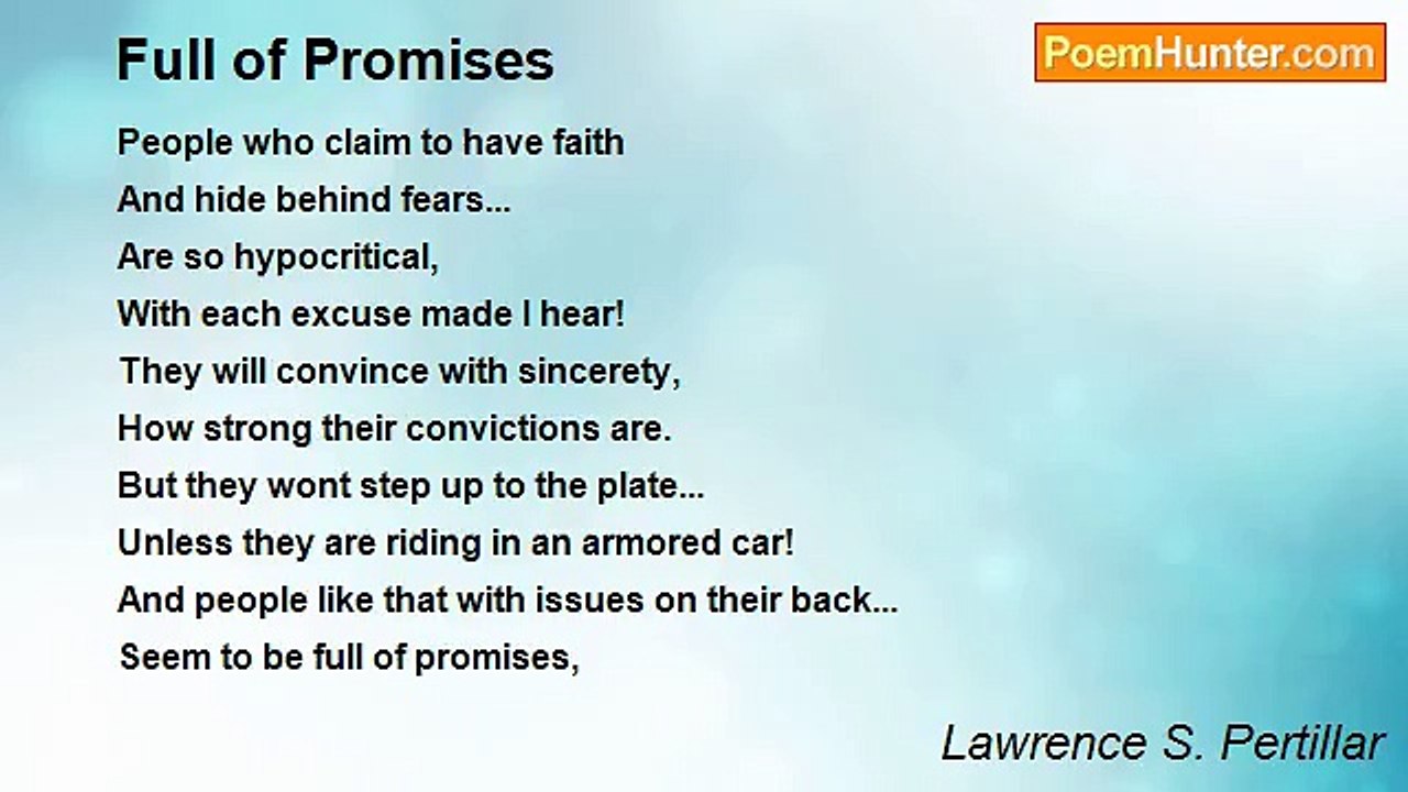 Lawrence S. Pertillar - Full of Promises