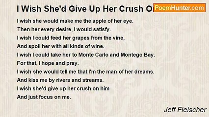 Jeff Fleischer - I Wish She'd Give Up Her Crush On Him