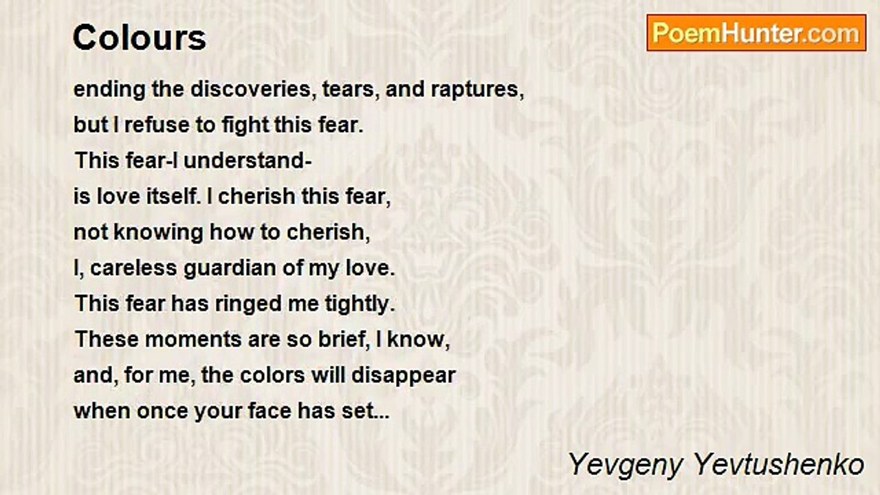 Yevgeny Yevtushenko - Colours