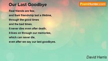 David Harris - Our Last Goodbye